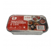 Foil Containers & Lids 5 Pack No 6A