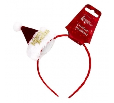 HEADBAND WITH SANTA HAT