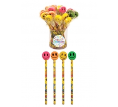 Smiley Face Pencil With Eraser Top X 24 ( 21p Each )