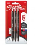 Assorted Sharpie S-Gel Medium Gel Pens 0.7mm 3 Pack