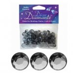 Black Quartz 12mm Decor Diamante Diamonds 28g