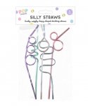 Pastel Silly Straws 5pk