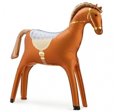 Christmas 44" Standing Horse Airfill Foil Balloon