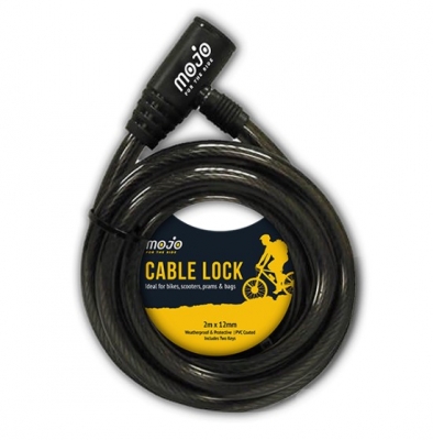 Cable Bike Lock 2m x 12mm