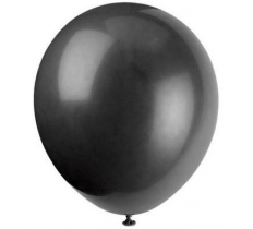 12" Premium Latex Balloons 10 Pack Phantom Black