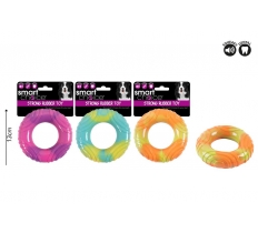 Smart Choice Tie Dye Rubber Ring Dog Toy ( Assorted )