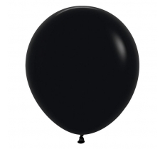 Sempertex Fashion Black 18" Latex Balloons 25 Pack