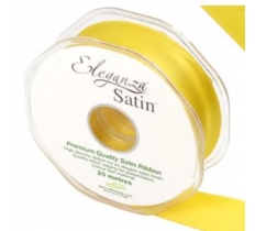 Eleganza Double Faced Satin 25mm X 20M Yellow