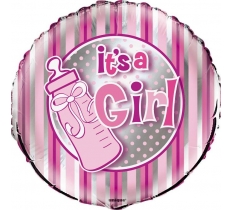 18" Pack g Its A Girl Bottle Foil