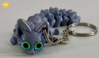 3D Printed Fox Keyring Toy