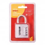 Amtech 4 Digit Zinc Combination Padlock