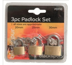 Blackspur 2 Pack Padlock Set - 20 And 30mm