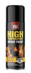 Matt Black High Temp 650c Spray Paint 400ml