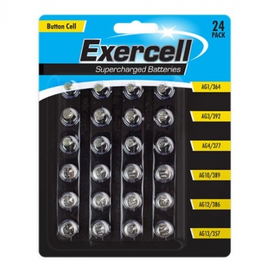 Button Cell Batteries - 24 Pack