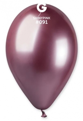 Gemar 13" Pack 25 Latex Balloons Shiny Pink #091