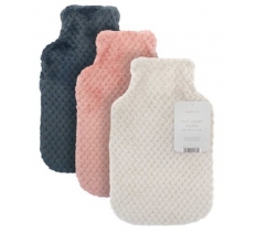 Hot Water Bottles with Popcorn Plush Cover
