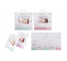 First Steps Baby Announcement Card 2 Pack