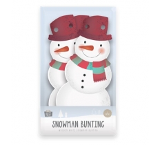 Wooden Snowman Bunting 2m