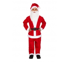 Childrens Santa Claus Costume ( Large / 10 - 12 Years )