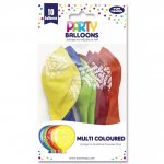 Party Balloons Multi 10 Pack