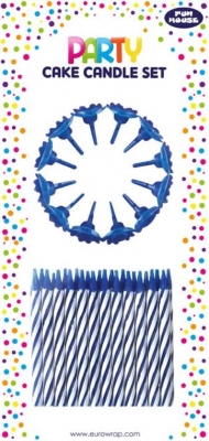 Cake Candle Set Blue