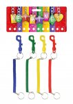 Bright Coloured Stretchy Spiral Keyring X 12 ( 25p Each )