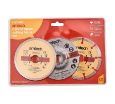 Amtech 3 Pack 115Mm Type 41 Diamond & Cut Off Disc Set