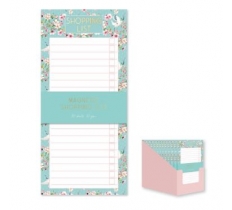 MAGNETIC SHOPPING LIST PAD PINK BLOSSOM