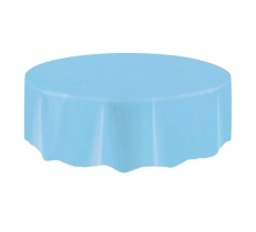 Pwdr Blue Round Table Cover 84"