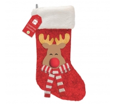 Reindeer 3D Felt Character Stocking 20cm x 50cm