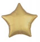 Amscan Metallic White Gold Star Standard Foil Balloons