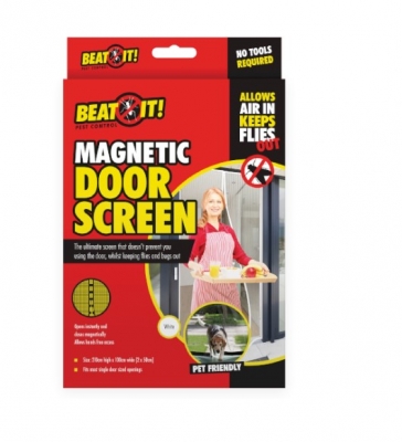 White Magnetic Door Screen