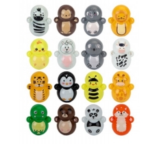 Mixed Animal Wobblers Never Fall Down 3.6cm X 180PC