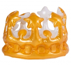 King Coronation Gold Inflatable Crown