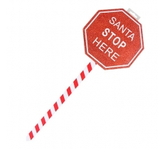 Santa Stop Here Sign