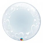 Qualatex Stylish Hearts 24" Deco Balloon