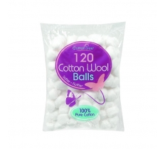 White Cotton Wool Balls 120 Pack