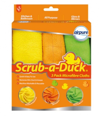 Scrub-A-Duck Microfibre Cloths (3 Pack)