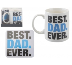 Dad 11oz Dad Mug And Coaster Set In Pvc Box