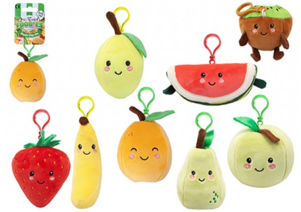 Softlings 12cm Fruity Foodies With Clip ( Assorted ) - Click Image to Close