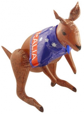 Inflatable Kangaroo Australian Flag 70cm