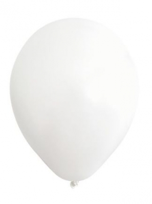 Kalisan 5" Standard White Latex Balloon 100 Pack