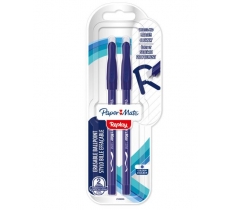 Paper Mate Replay Erasable 2 Pack Blue Pens