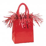 Mini Gift Bag Balloon Weight Red Prism