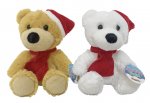 Christmas Plush Bear Hat & Scarf 15cm