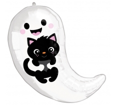 Ghost & Kitty Cuties Standard Shape Foil Balloons