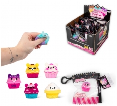 Scrunchems Squishy Buddies Cupcake Keyring