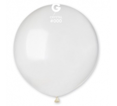 Gemar 19" Pack Of 25 Latex Balloons Crystal #000