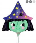 14" Halloween Witch Balloon ( No Stick Included )