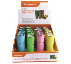 9 LED Glow In The Dark Torch